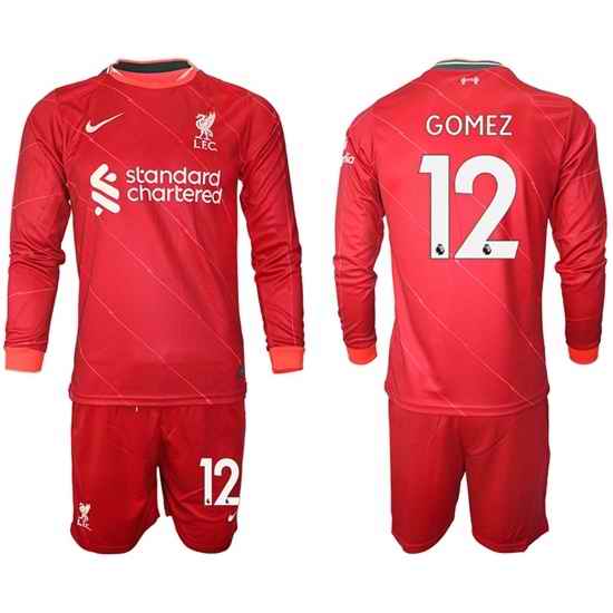 Men Liverpool Long Sleeve Soccer Jerseys 540
